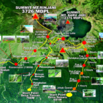 rinjani trekking map